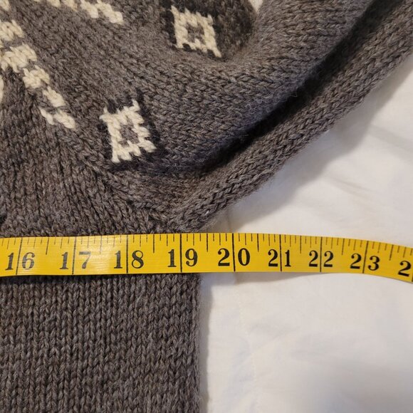 J. Jill Gray and Cream Cardigan Sweater - Picture 2 of 8